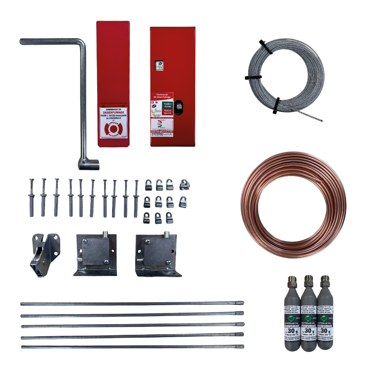 KIT Asservissement pour DENFC TREUIL - Déclenchement Pneumatique (Treuil 150kg)